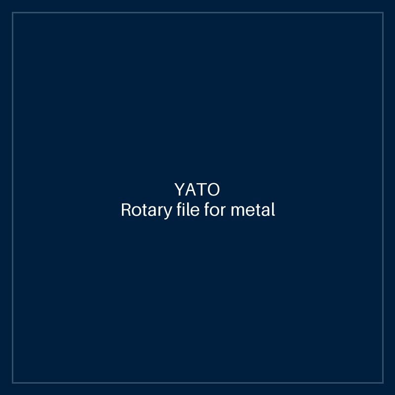 Rotary file for metal