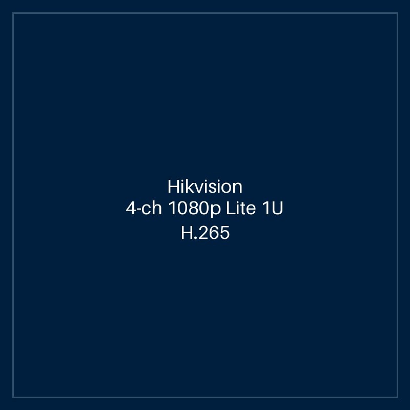 Hikvision 4-ch 1080p Lite 1U H.265 DVR