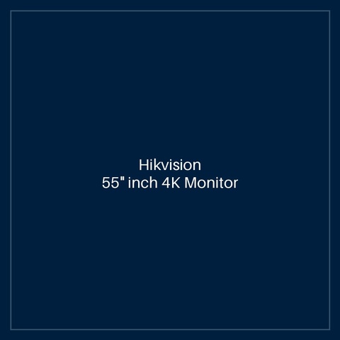 Hikvision 55" inch 4K Monitor