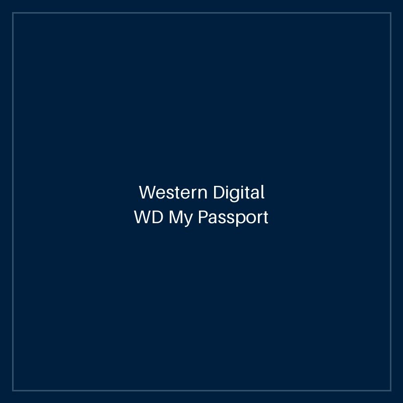 WD My Passport 1TB Portable Hard Drive