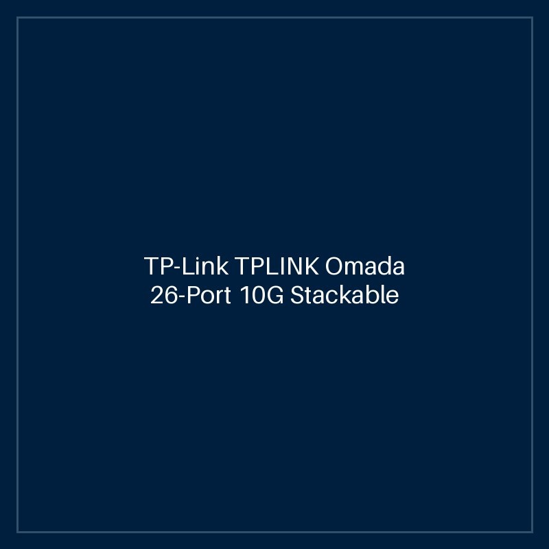 TP-Link TPLINK Omada 26-Port 10G Stackable L3 Managed Aggregation Switch with 6 25G Slots