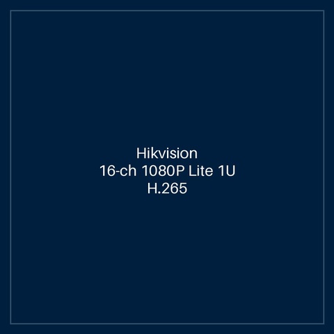 Hikvision 16-ch 1080P Lite 1U H.265 DVR