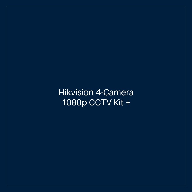 Hikvision 4-Camera 1080p CCTV Kit + 1TB HDD