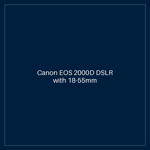 Canon EOS 2000D DSLR with 18-55mm Lens