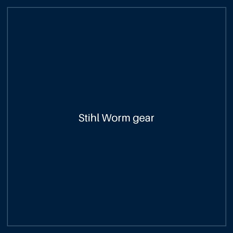 Stihl Worm gear