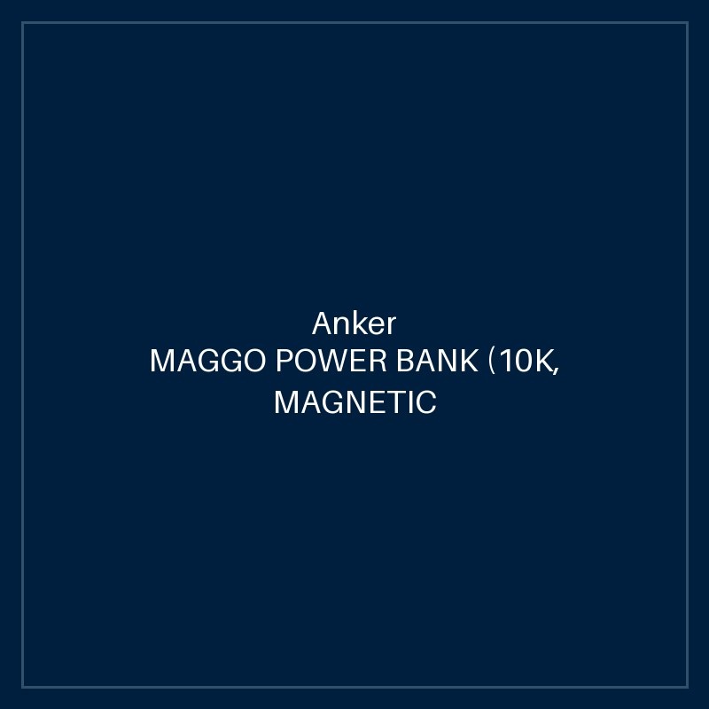 ANKER MAGGO POWER BANK (10K, MAGNETIC WIRELESS) WHITE