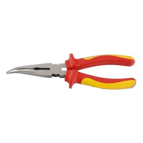Insulated bent nose plier