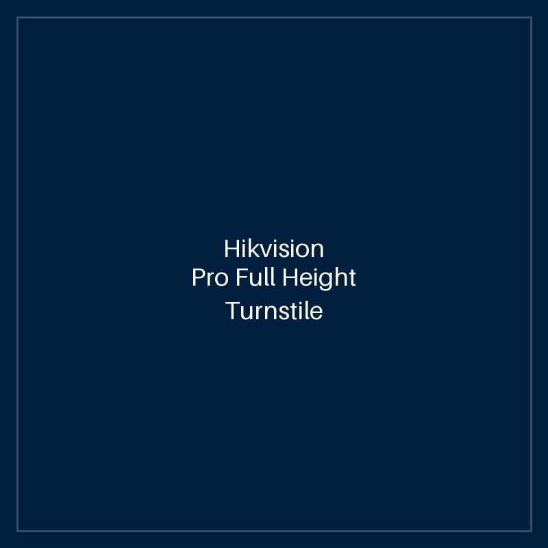 Hikvision Pro Full Height Turnstile