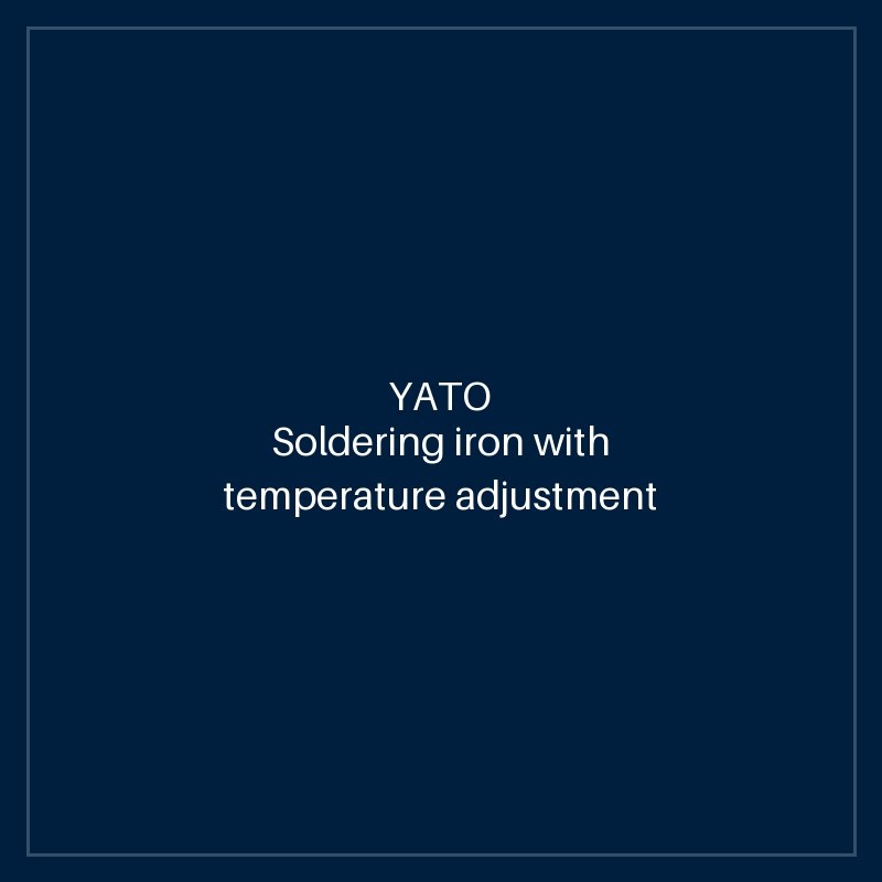 Soldering iron with temperature adjustment