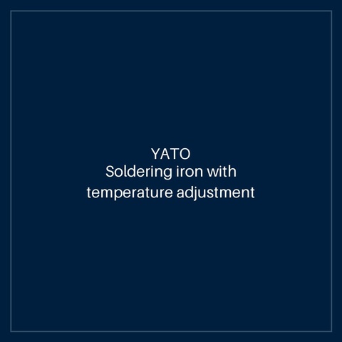 Soldering iron with temperature adjustment