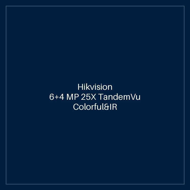 Hikvision 6+4 MP 25X TandemVu Colorful&IR Network Speed Dome