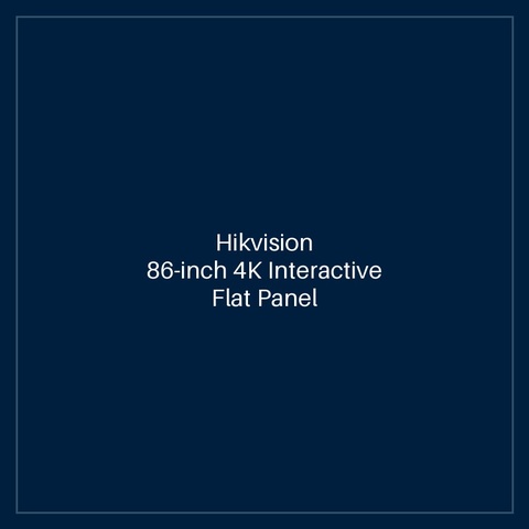 Hikvision- 86-inch 4K Interactive Flat Panel