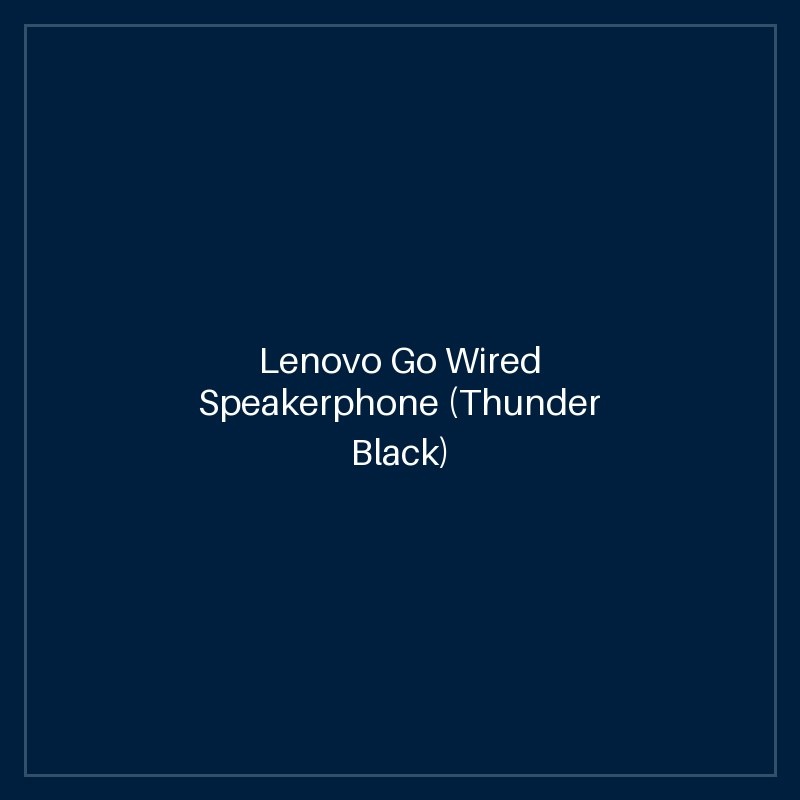 Lenovo Go Wired Speakerphone (Thunder Black)