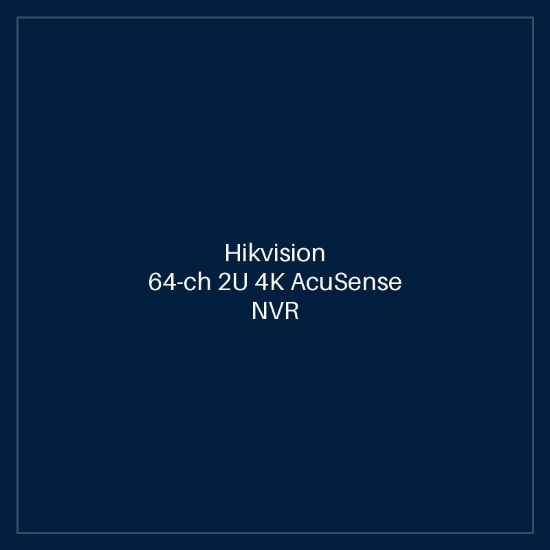 Hikvision 64-ch 2U 4K AcuSense NVR