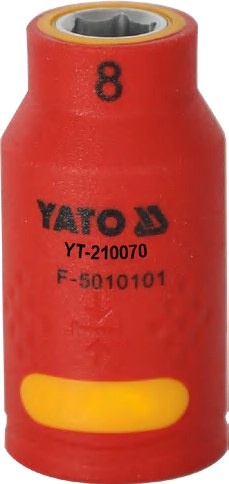 Insulated bi-hexagon socket 17 mm