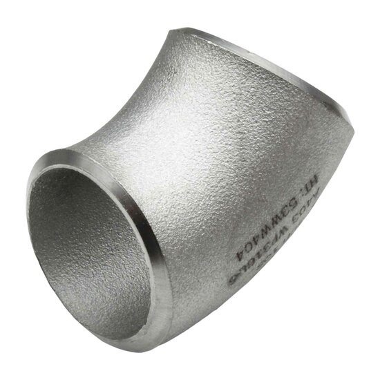 45º Long Radius Elbow SCH 10 A-316L Seamless Fitting