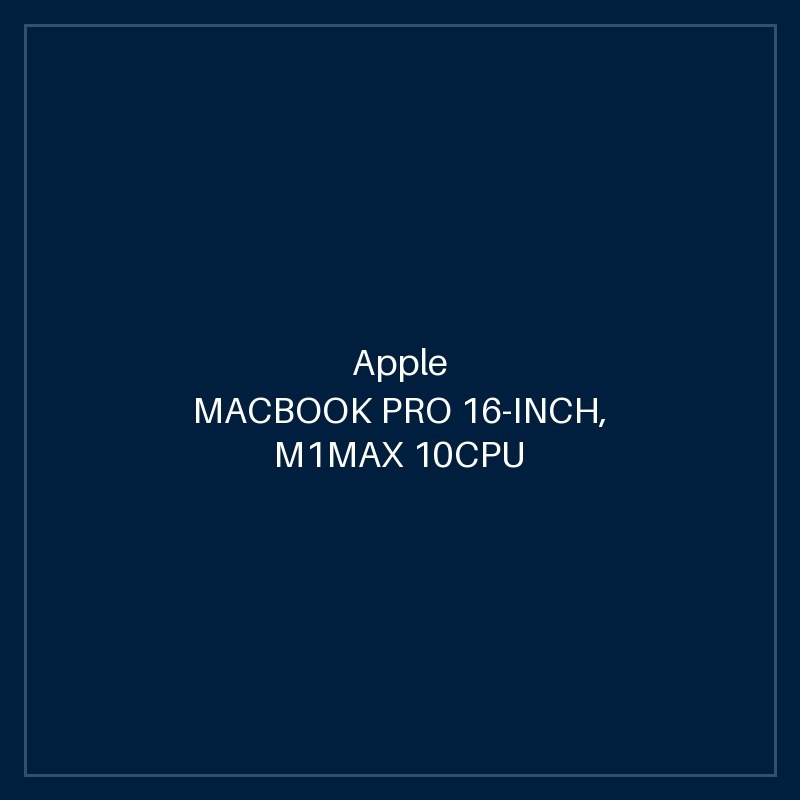 MACBOOK PRO 16-INCH, M1MAX 10CPU 32GPU 32GB SSD 1TB - SILVER