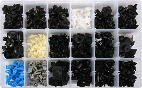 Trim clips assortment