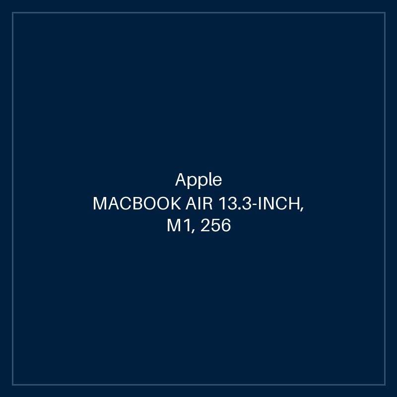 MACBOOK AIR 13.3-INCH, M1, 256 GB SSD, SILVER [FRENCH KEYBOARD]