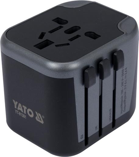 Universal travel adapter with USB