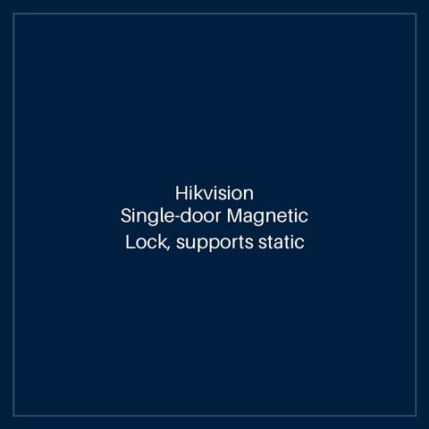 Hikvision Single-door Magnetic Lock, supports static linear thrust of 280kg