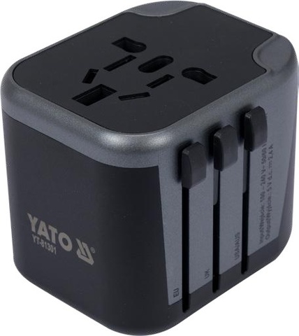 Universal travel adapter with USB