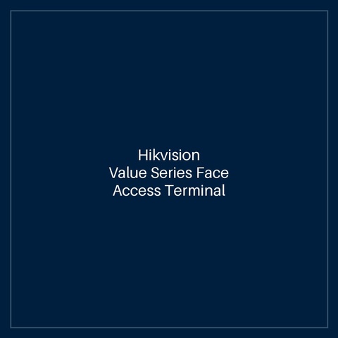 Hikvision Value Series Face Access Terminal