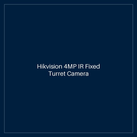 Hikvision 4MP IR Fixed Turret Camera