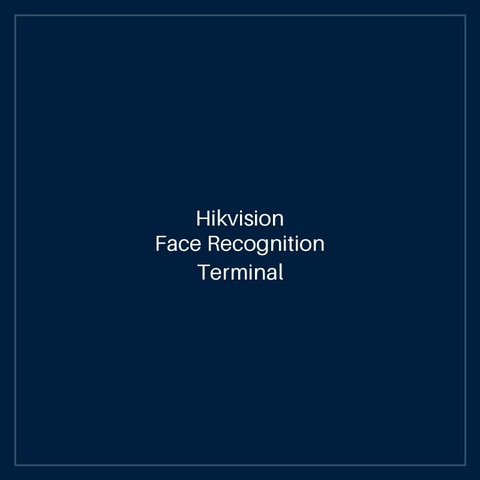 Hikvision- Face Recognition Terminal