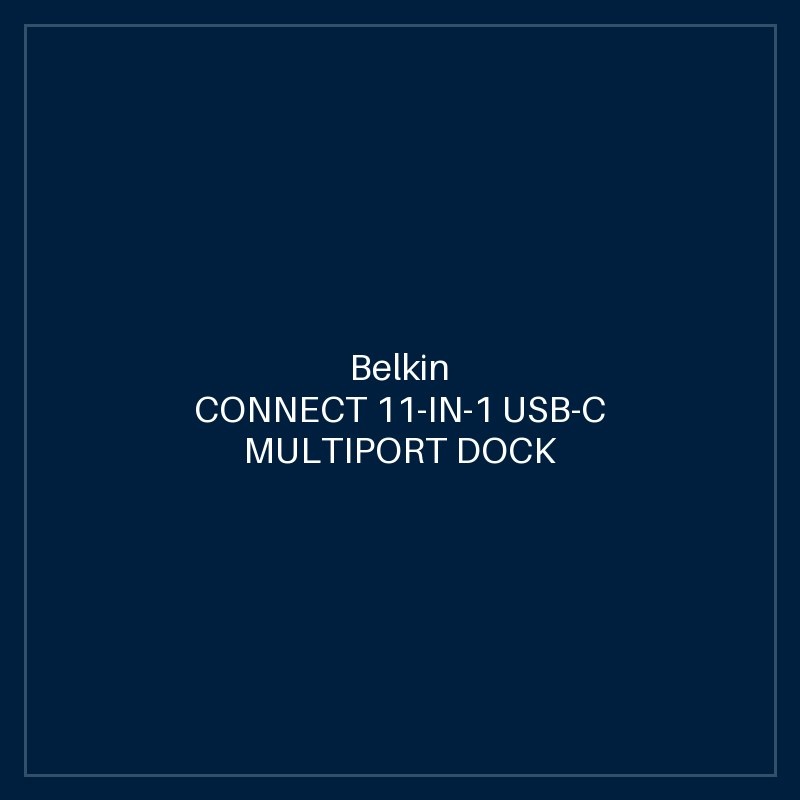 BELKIN CONNECT 11-IN-1 USB-C MULTIPORT DOCK AND STAND, GREY