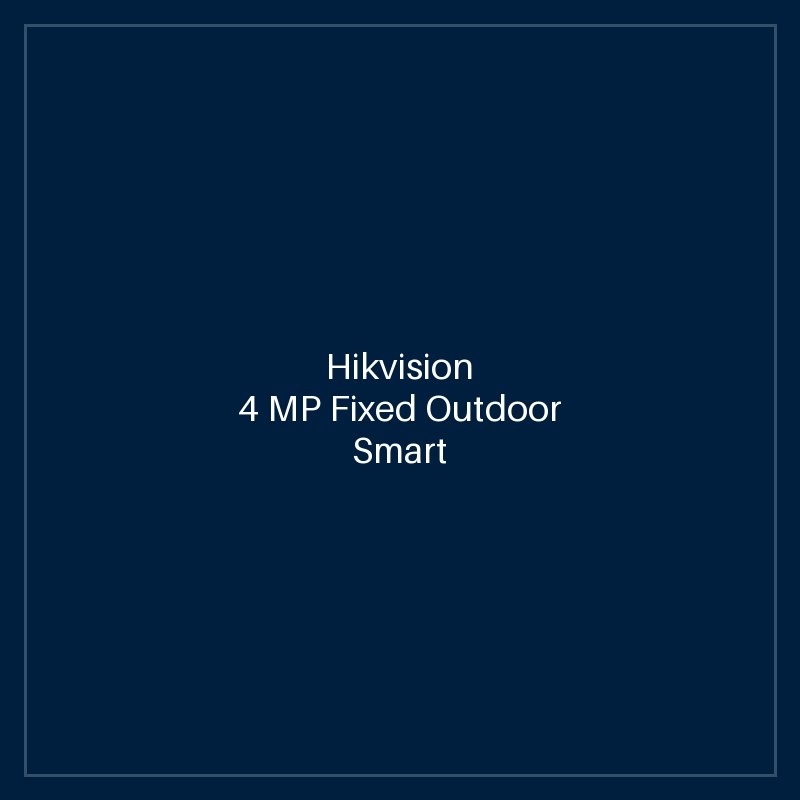 Hikvision - 4 MP Fixed Outdoor Smart Hybrid-light PT Network Camera
