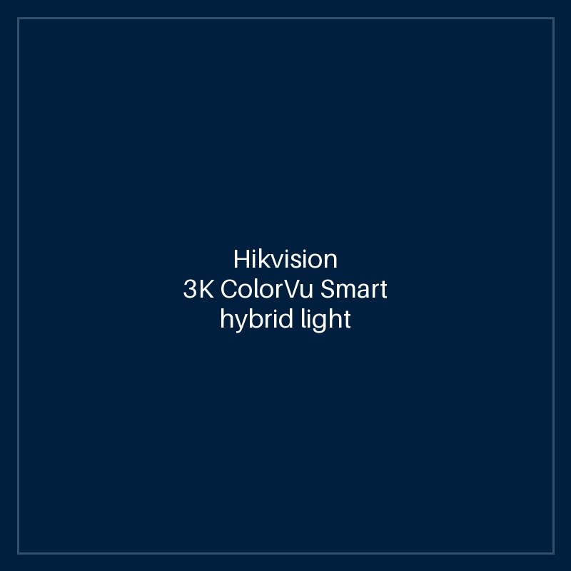 Hikvision - 3K ColorVu Smart hybrid light Fixed Mini Bullet Camera