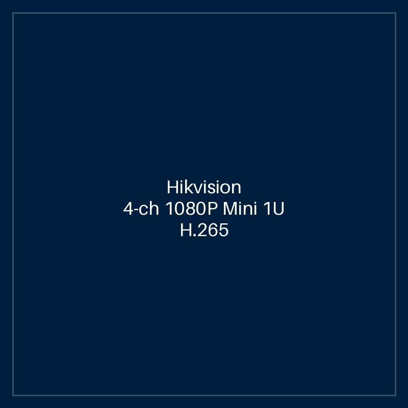 Hikvision - 4-ch 1080P Mini 1U H.265 AcuSense DVR