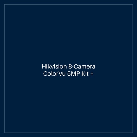 Hikvision 8-Camera ColorVu 5MP Kit + 2TB HDD