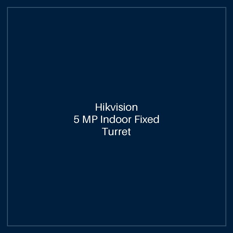 Hikvision - 5 MP Indoor Fixed Turret Camera