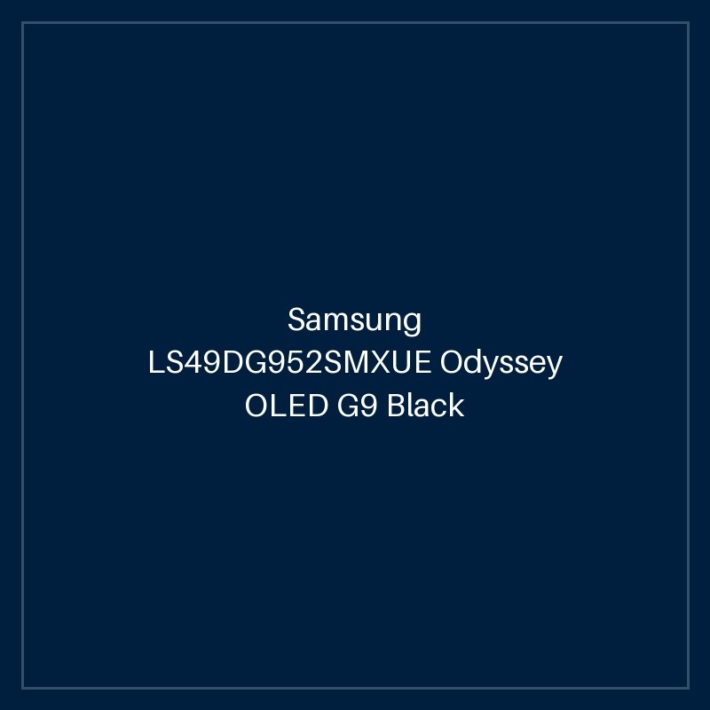 Samsung LS49DG952SMXUE Odyssey OLED G9 Black