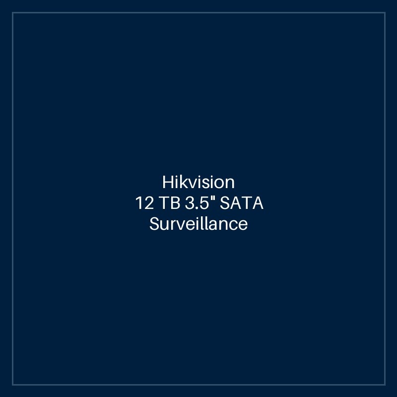 Hikvision - 12 TB 3.5" SATA Surveillance Hard Disk