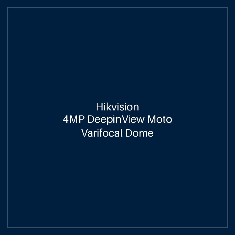 Hikvision 4MP DeepinView Moto Varifocal Dome Camera