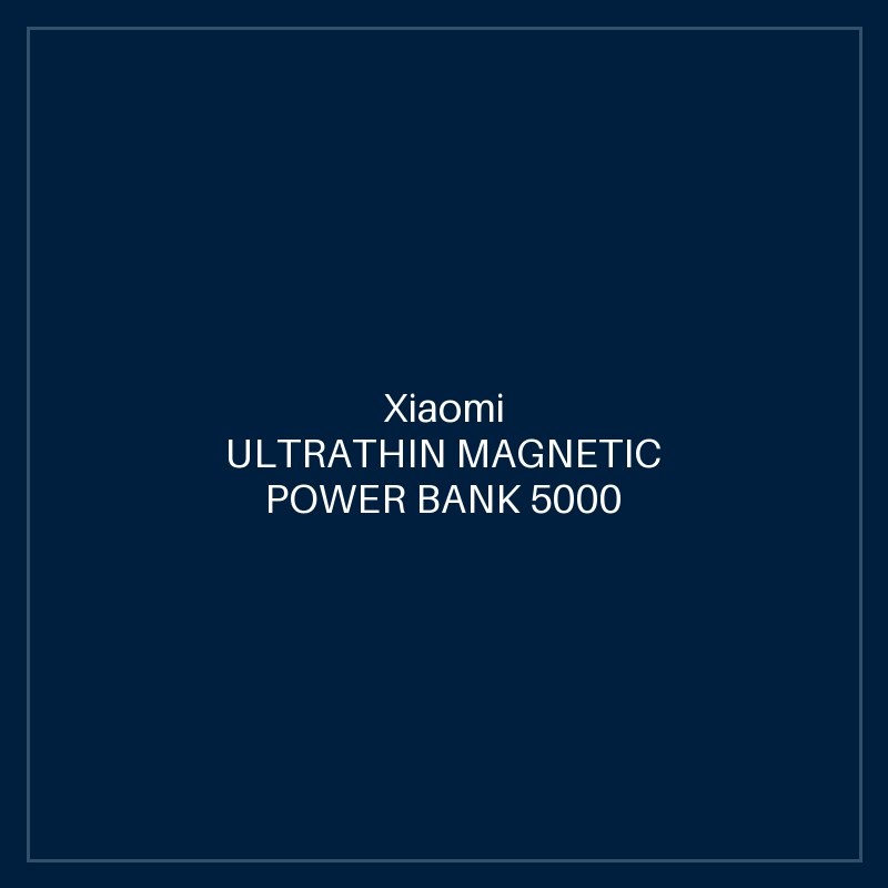 XIAOMI ULTRATHIN MAGNETIC POWER BANK 5000 15W GRAPHITE BLACK