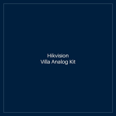 Hikvision- Villa Analog Kit