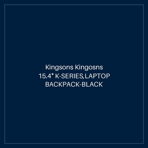 Kingsons Kingosns 15.4" K-SERIES,LAPTOP BACKPACK-BLACK