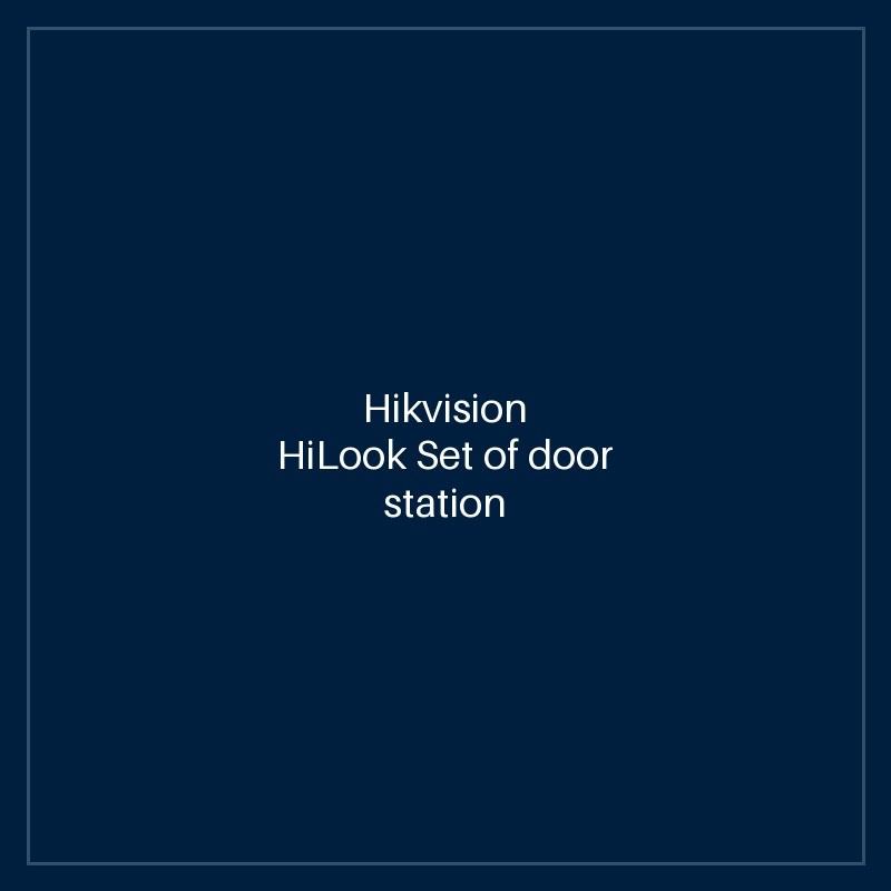 Hikvision- HiLook Set of door station (intercom) with RFID chip reader and 7" apartment monitor