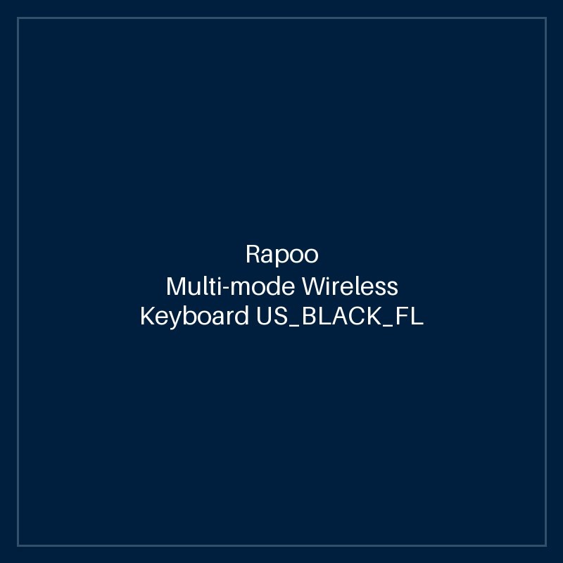 RAPOO Multi-mode Wireless Keyboard US_BLACK_FL