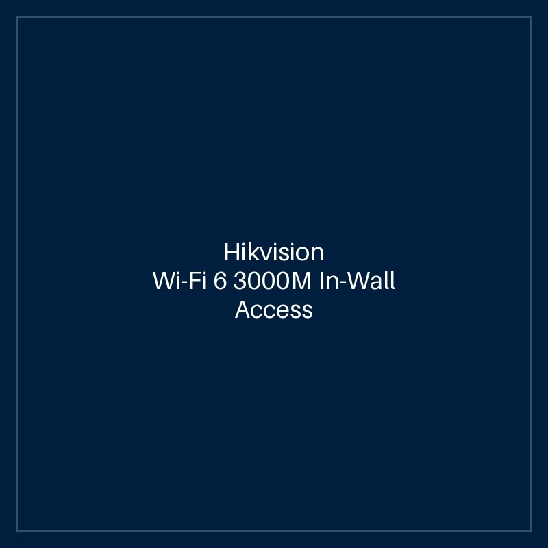 Hikvision - Wi-Fi 6 3000M In-Wall Access Point