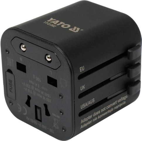 Universal travel adapter with USB