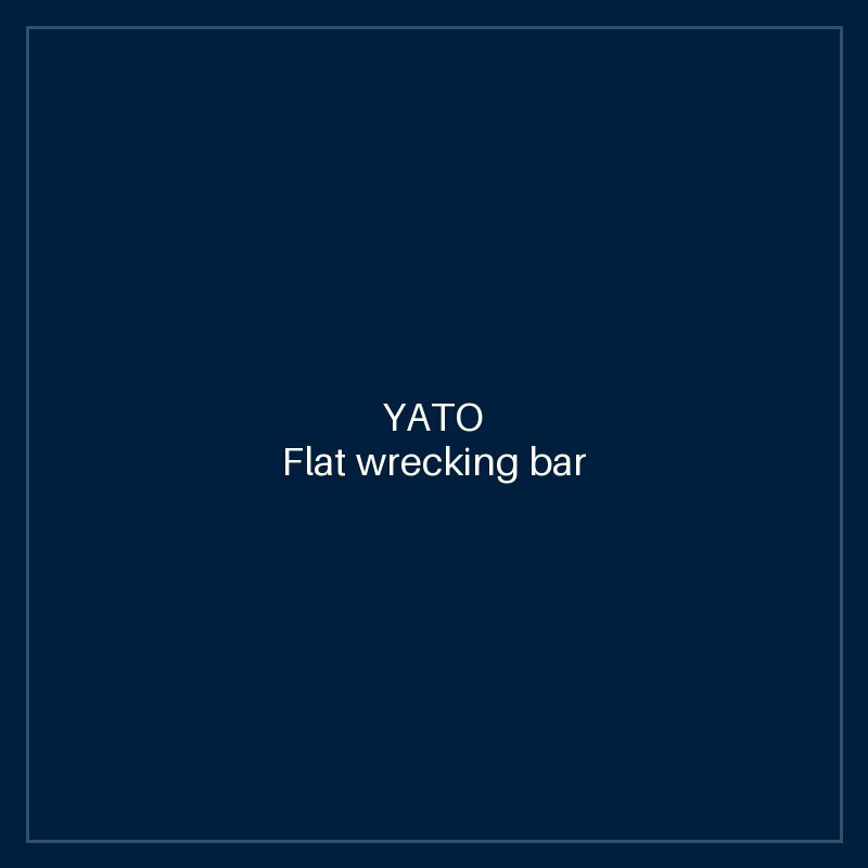 Flat wrecking bar 600 mm