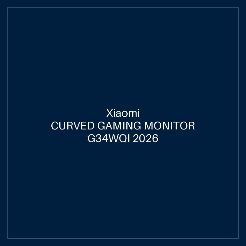 XIAOMI CURVED GAMING MONITOR G34WQI 2026