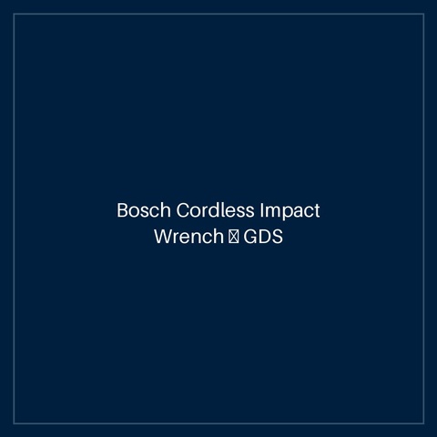 Bosch Cordless Impact Wrench — GDS 250-LI