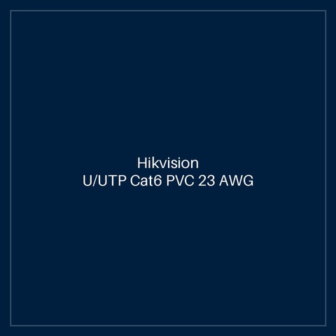 Hikvision - U/UTP Cat6 PVC 23 AWG Cable