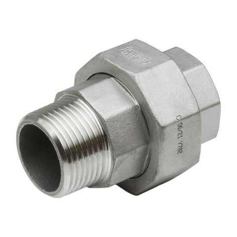 M-F Three-Piece Union Stainless Steel